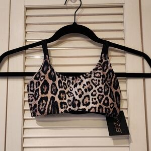 Onzie Kids Leopard Print Elastic Sports Bra